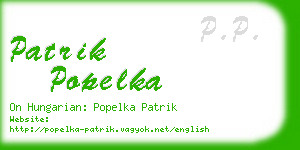 patrik popelka business card